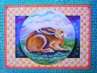 Flora And Fauna - Rabbit At Rest - Oil